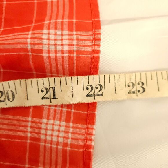 J Crew Womens XS Red Plaid Sleeveless Button Down Tank Top Blouse Vest - Picture 6 of 6